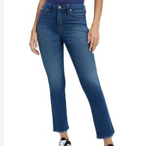 Good American Indigo Good Curve Straight Jeans Size 6